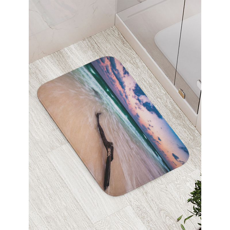 Driftwood on Beach Bath Mat