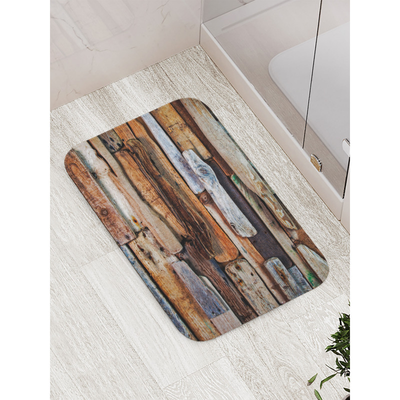 Knotty Planks Vintage Bath Mat