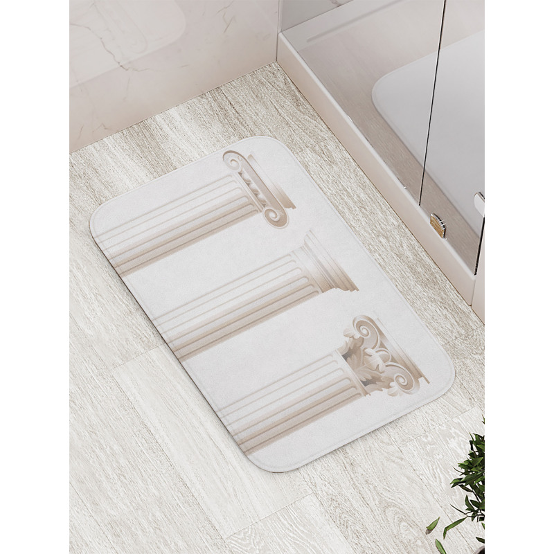 Ionic Doric and Marbles Bath Mat