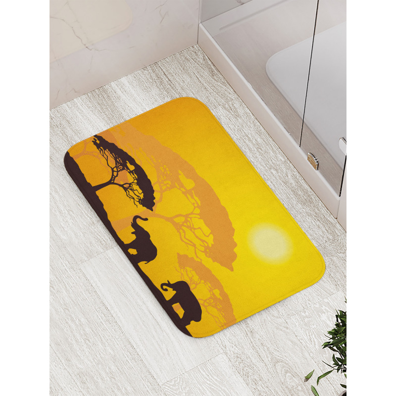 Abstract Wildlife Bath Mat