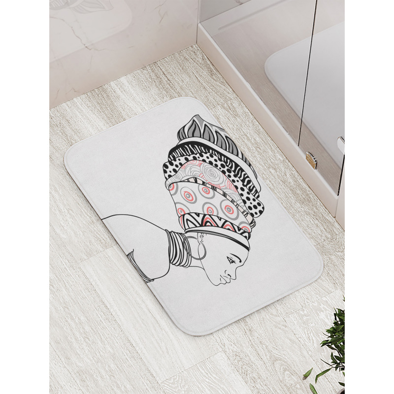 Exotic Safari Boho Folk Bath Mat