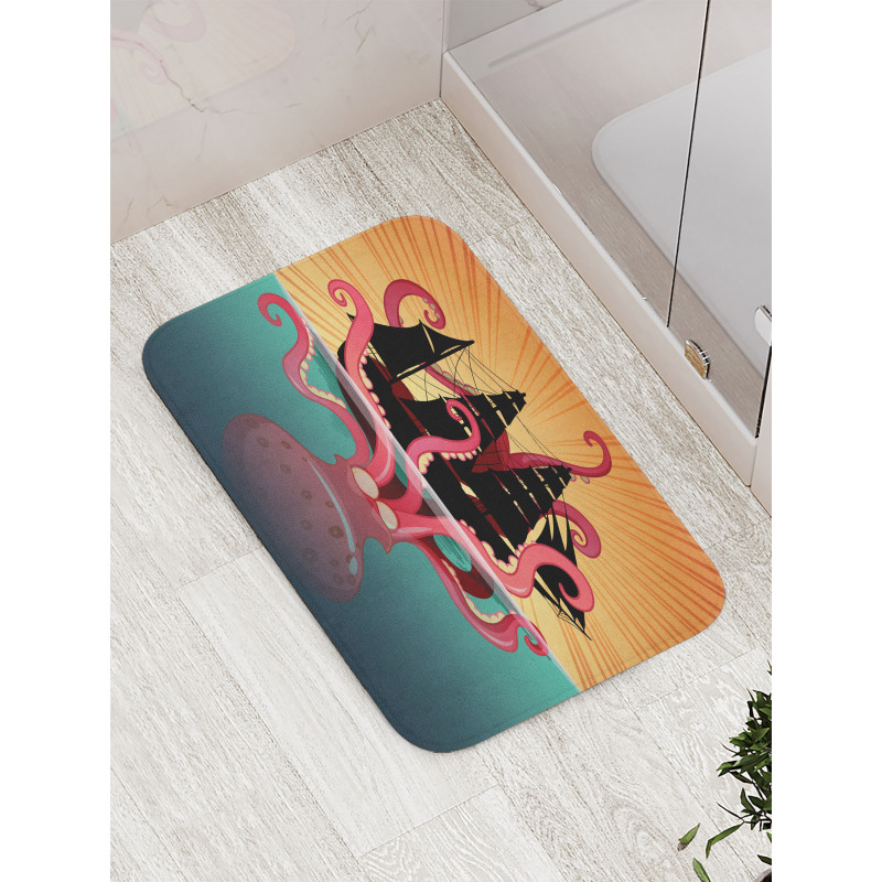 Coral Sea Monster Folk Bath Mat