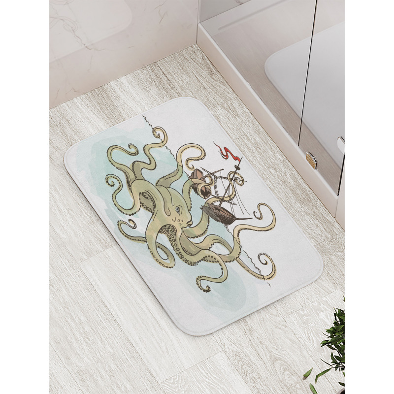 Pirate Ship Greek Myth Bath Mat