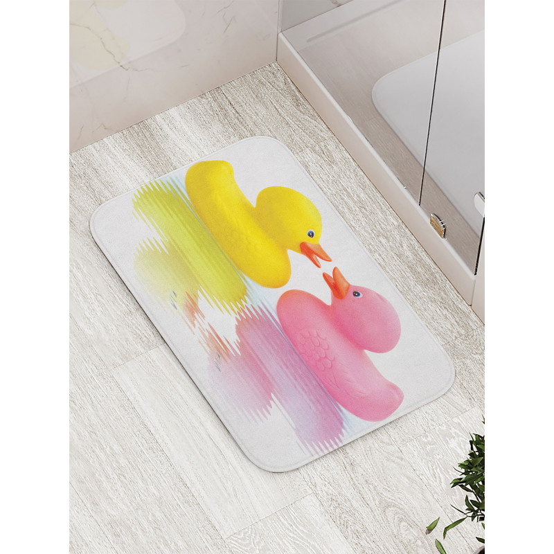 Duck Couple in Love Bath Mat