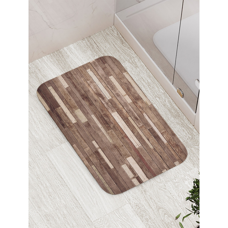 Brown Farmhouse Style Bath Mat