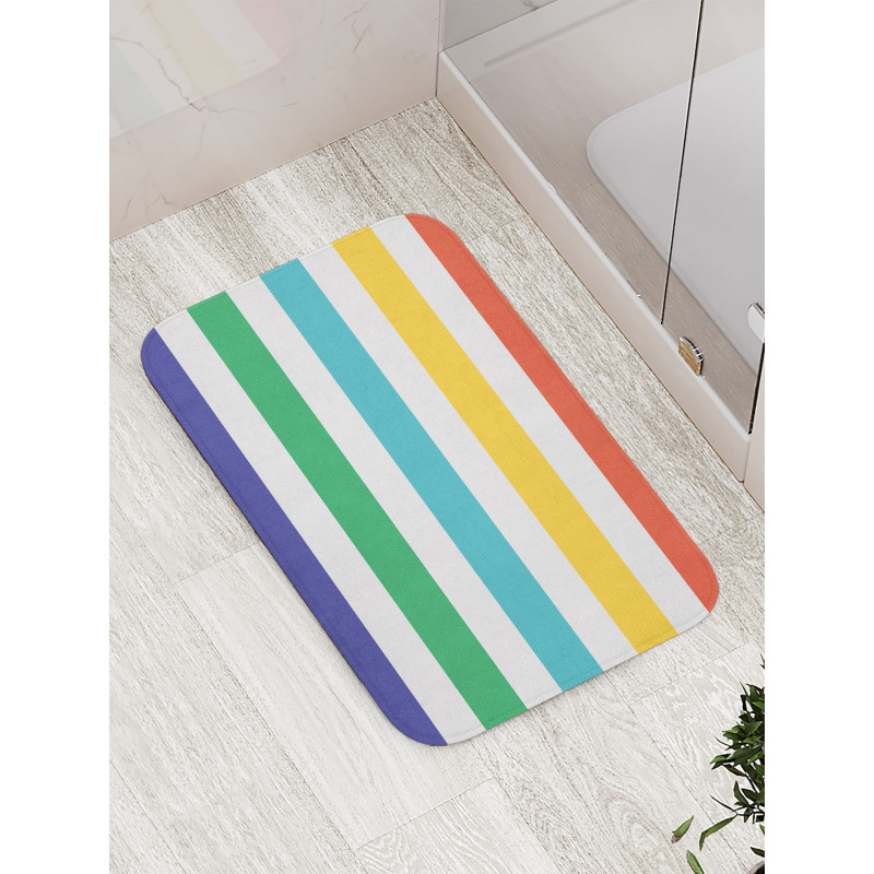 Rainbow Kids Pattern Bath Mat