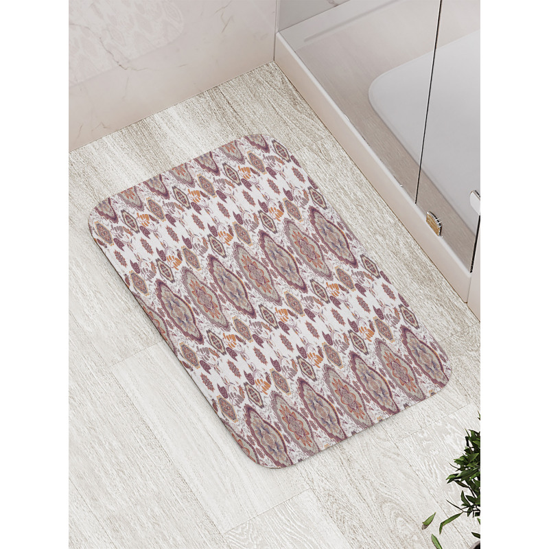 Floral Hippie Design Bath Mat