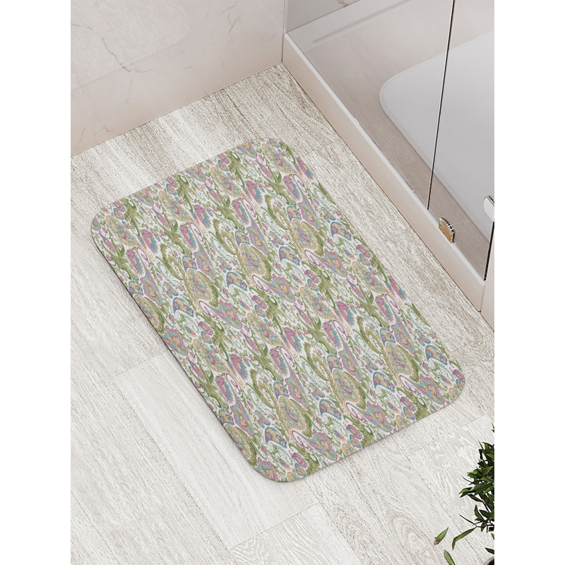 Vintage Style Floral Bath Mat