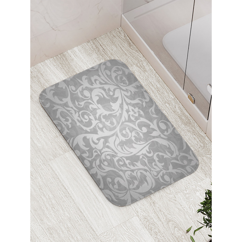 Victorian Leaf Flowers Bath Mat