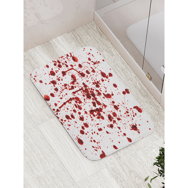 Splashes of Blood Scary Bath Mat