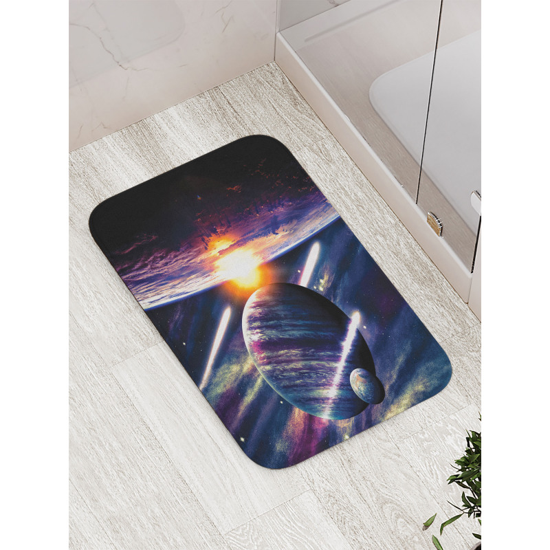 Planet Earth Stardust Bath Mat