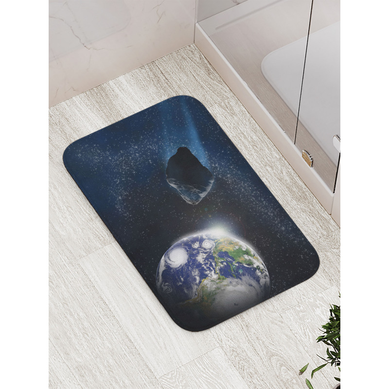 Asteroid Rocky Space Bath Mat