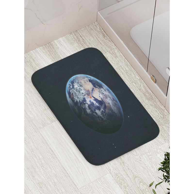 Planet Outer Space Scene Bath Mat