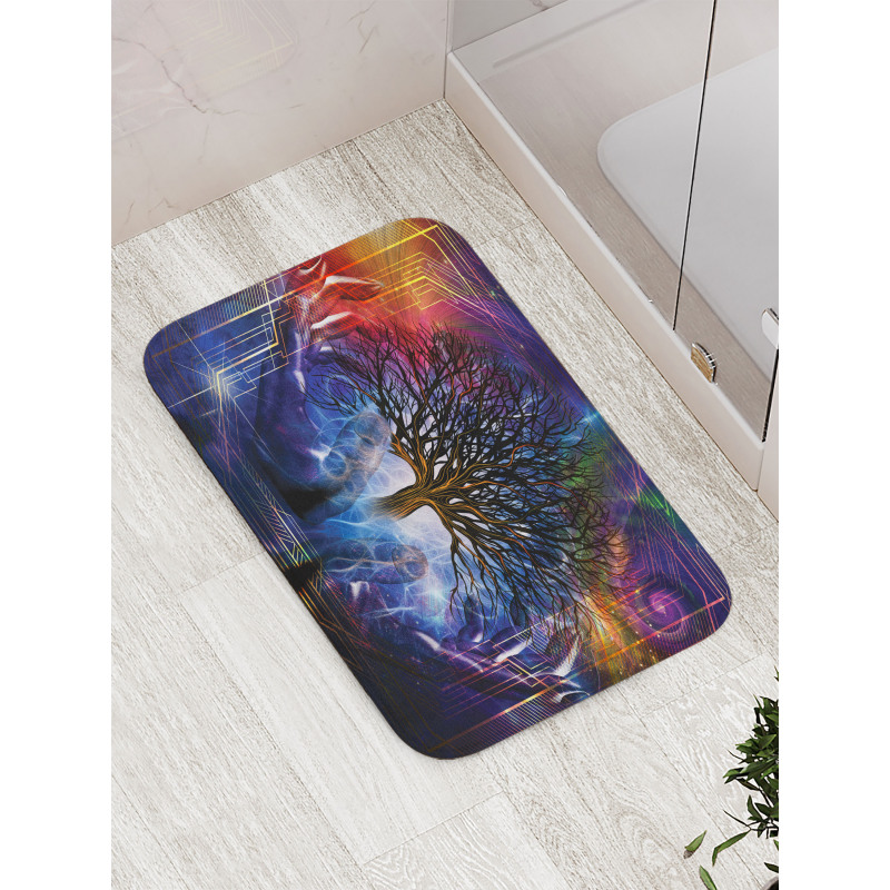 Leafless Tree Hippie Bath Mat