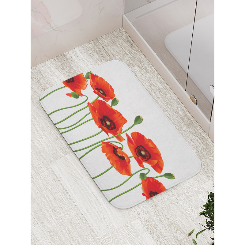 Pastoral Flowers Botany Bath Mat