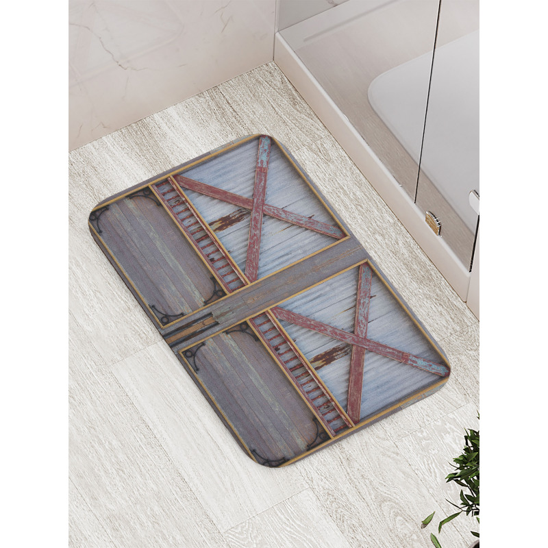 Wooden Window Plank Bath Mat