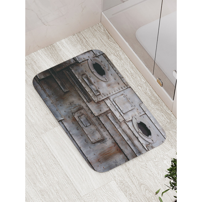 Rusty Grunge Retro Bath Mat