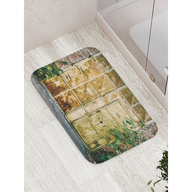 Rustic Brick House Bath Mat