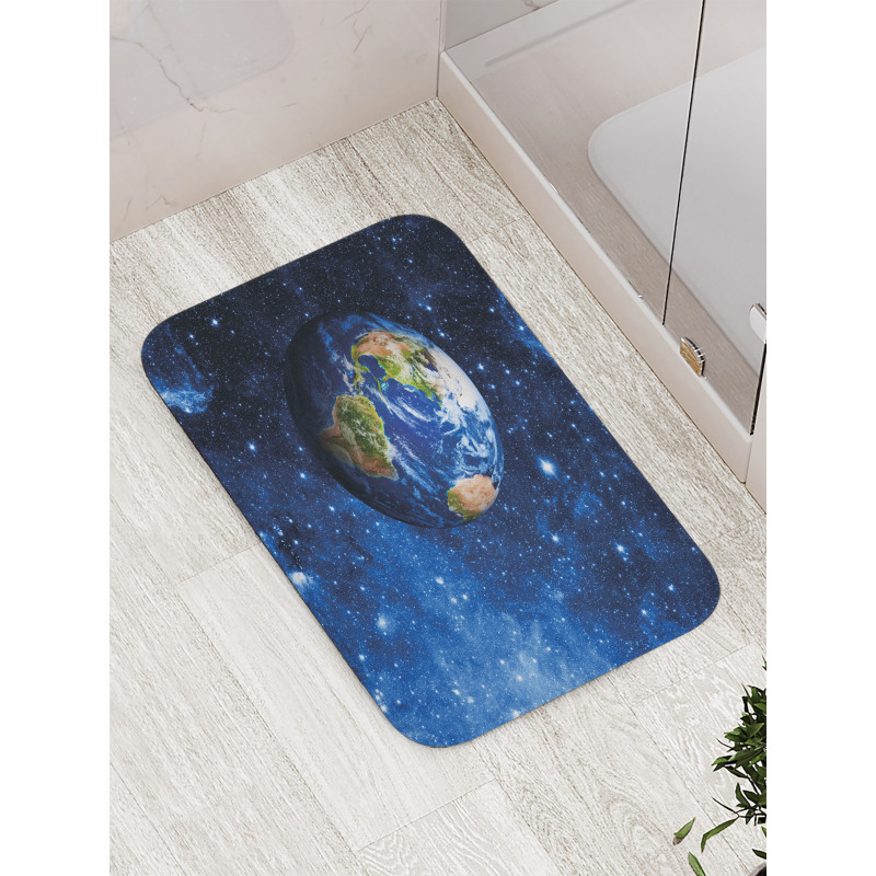 Planet Earth Solar System Bath Mat