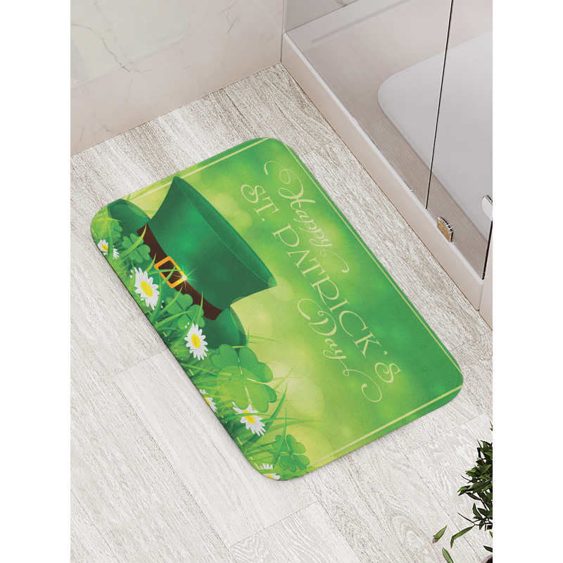 Lucky Shamrock Bath Mat