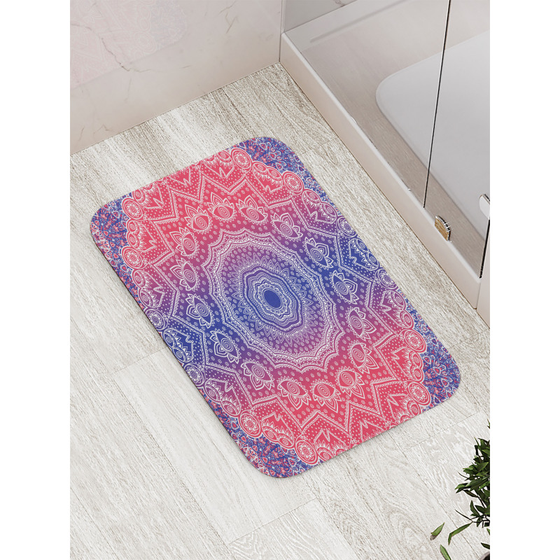 Hippie Ombre Boho Asian Bath Mat