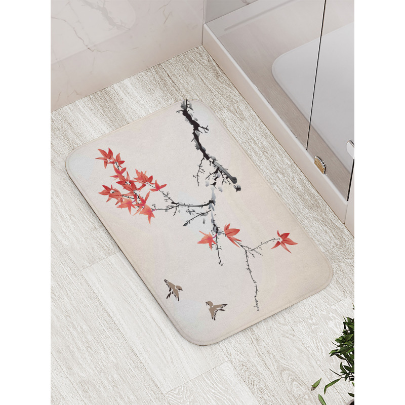 Romantic Spring Theme Bath Mat