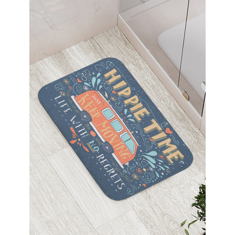 Hippie Words Bath Mat