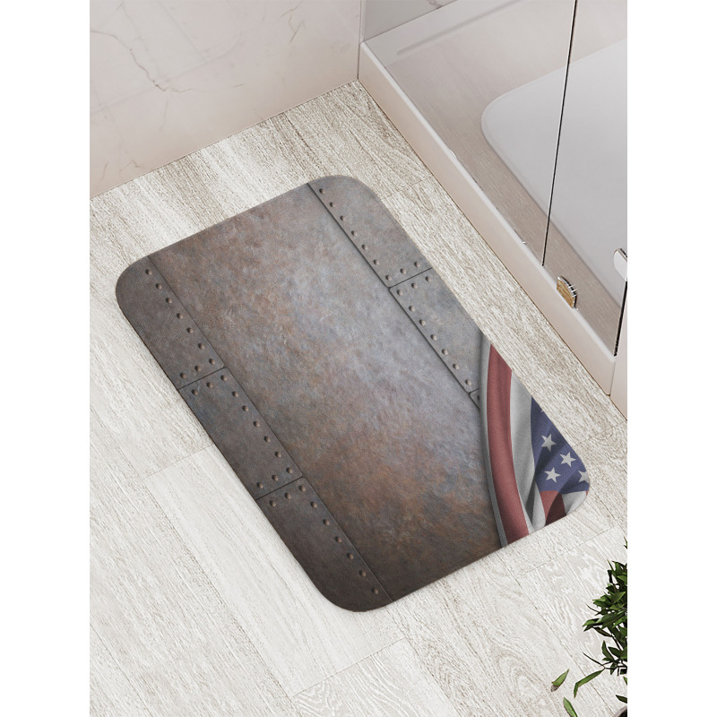 USA Iron Armor Plaque Bath Mat