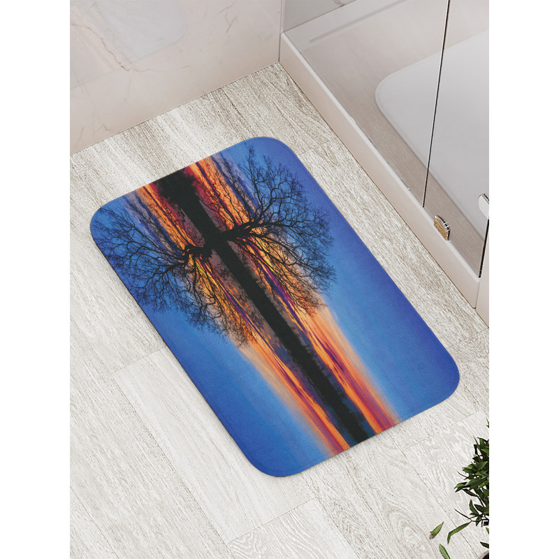 Night Scenery Bath Mat