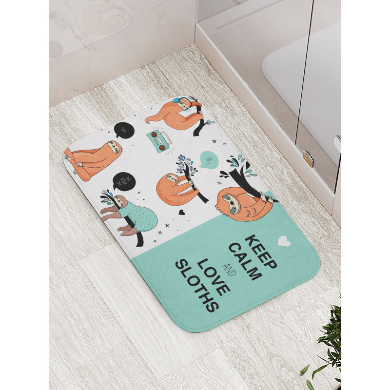 American Sloth Tribe Bath Mat