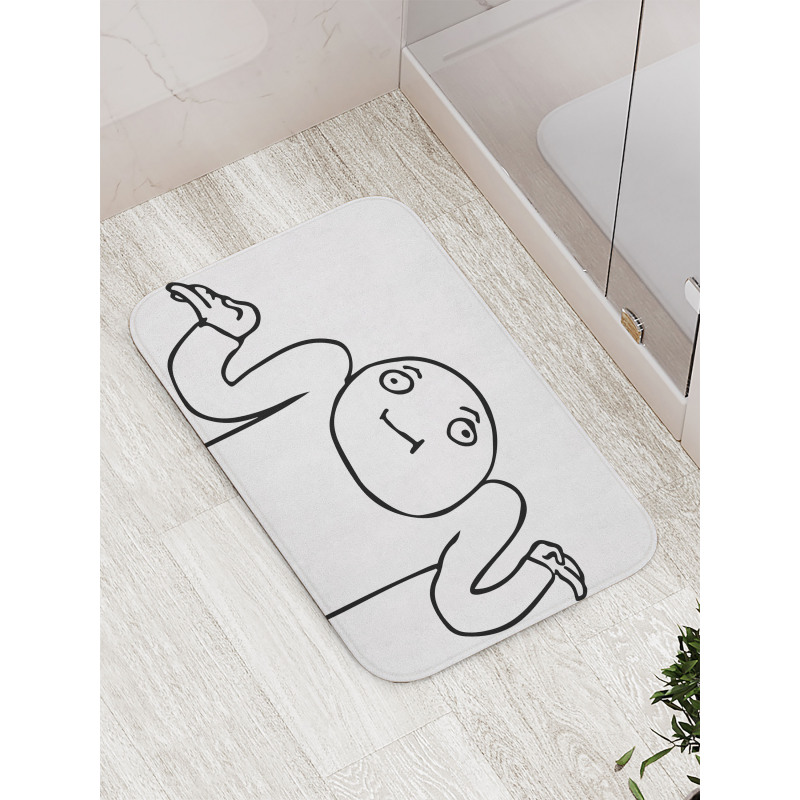 Whaever Guy Meme Sketchy Bath Mat