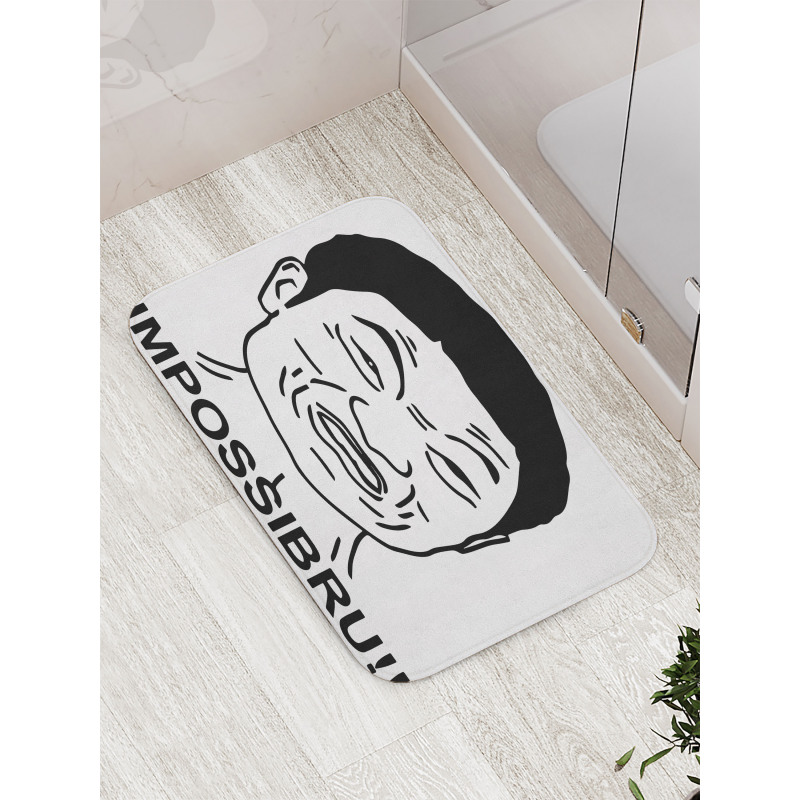 Impossibru Meme Bath Mat