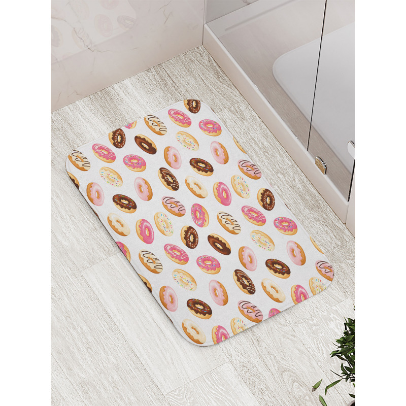 American Dessert Donuts Bath Mat