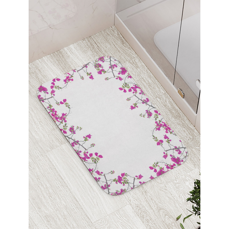 Leaves Buds and Branches Bath Mat
