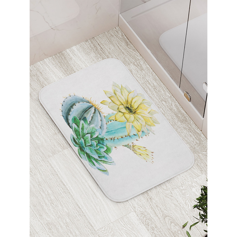 Plant Spikes Cactus Bath Mat