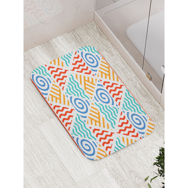 4 Elements Retro Art Bath Mat