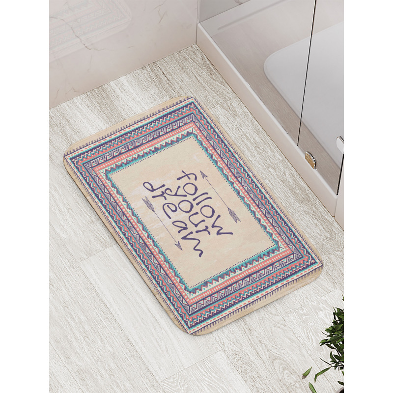 Inspirational Aztec Art Bath Mat