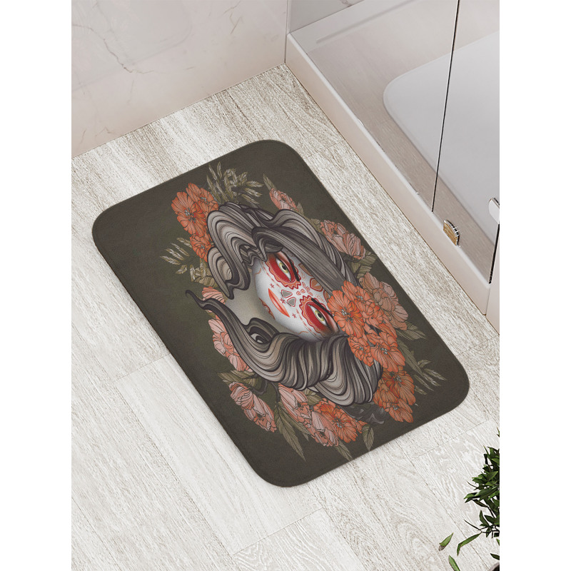 Calavera Woman Bath Mat