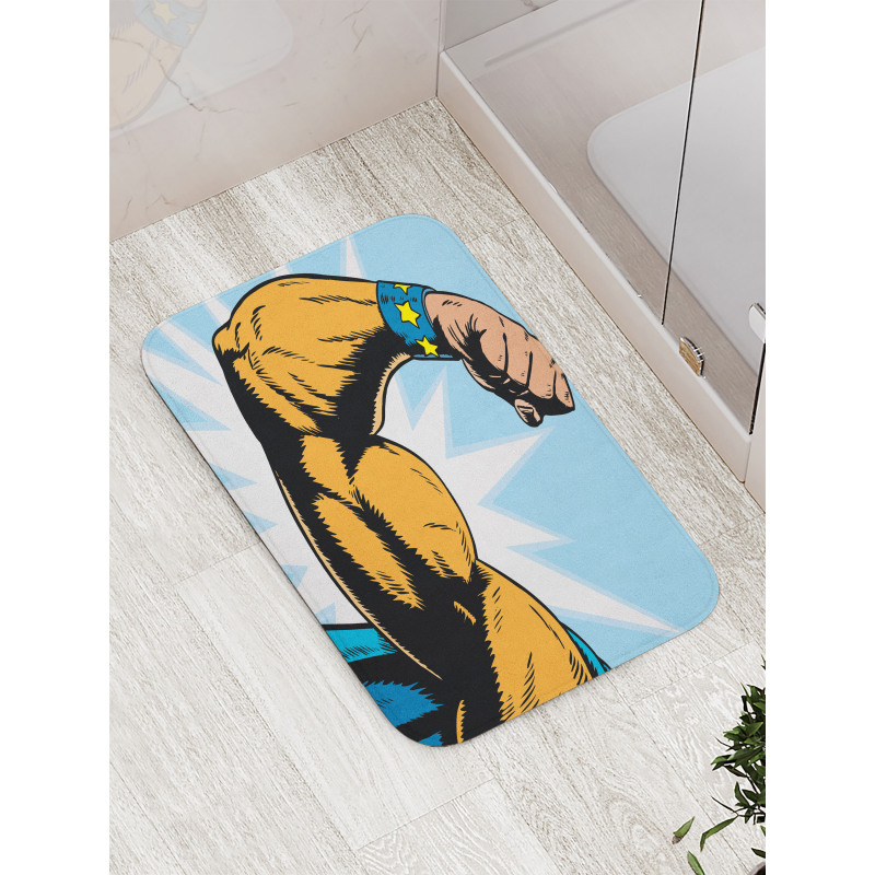 Cartoon Superheros Power Bath Mat