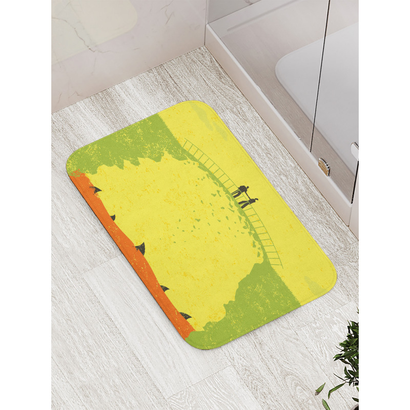 Business Life Hands Bath Mat