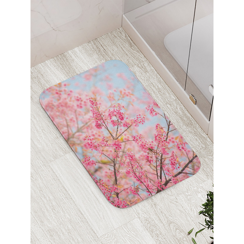 Japanese Sakura Cherry Bath Mat
