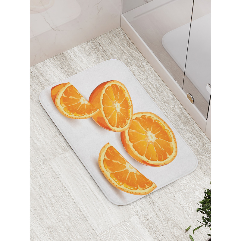Health Orange Citrus Art Bath Mat