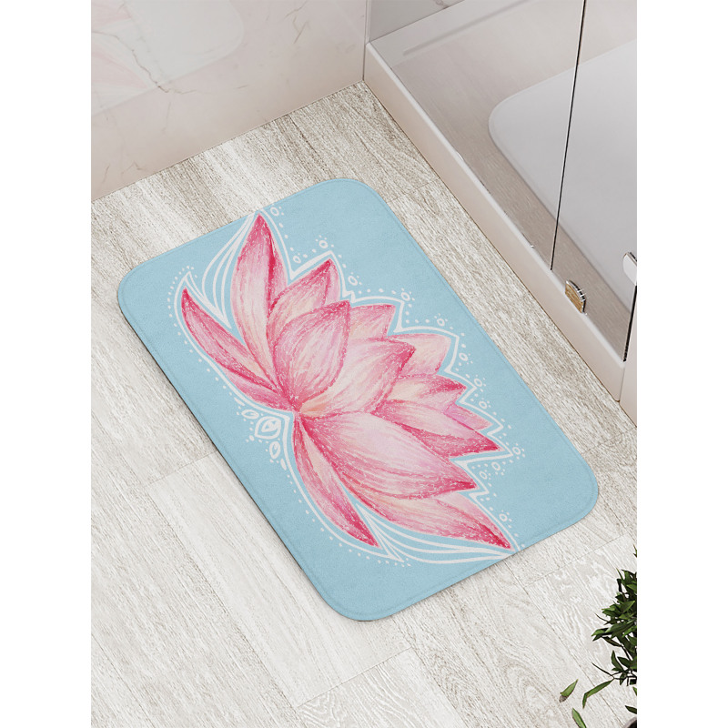 Gardening Lotus Flower Bath Mat