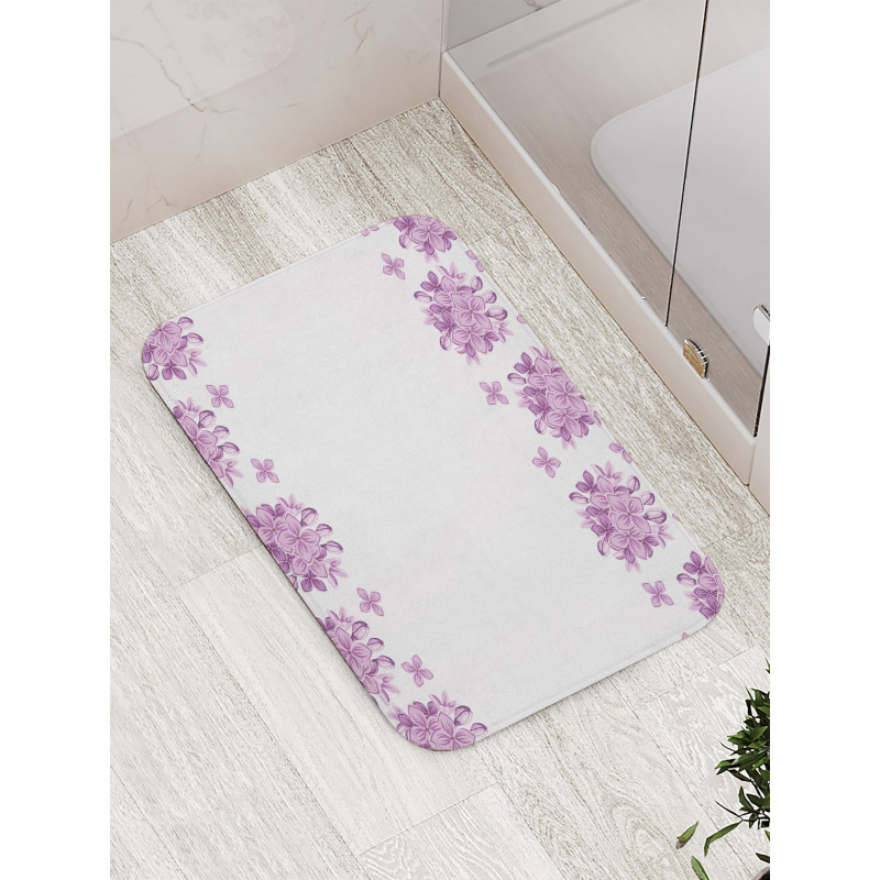 Romantic Lilac Garden Bath Mat