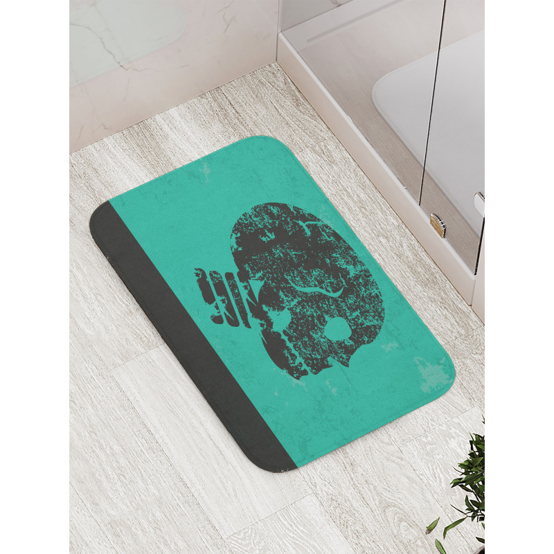 Abstract Human Skeleton Bath Mat