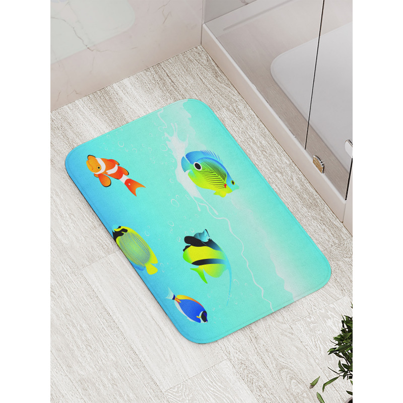 Nautical Navy Deep Sea Bath Mat