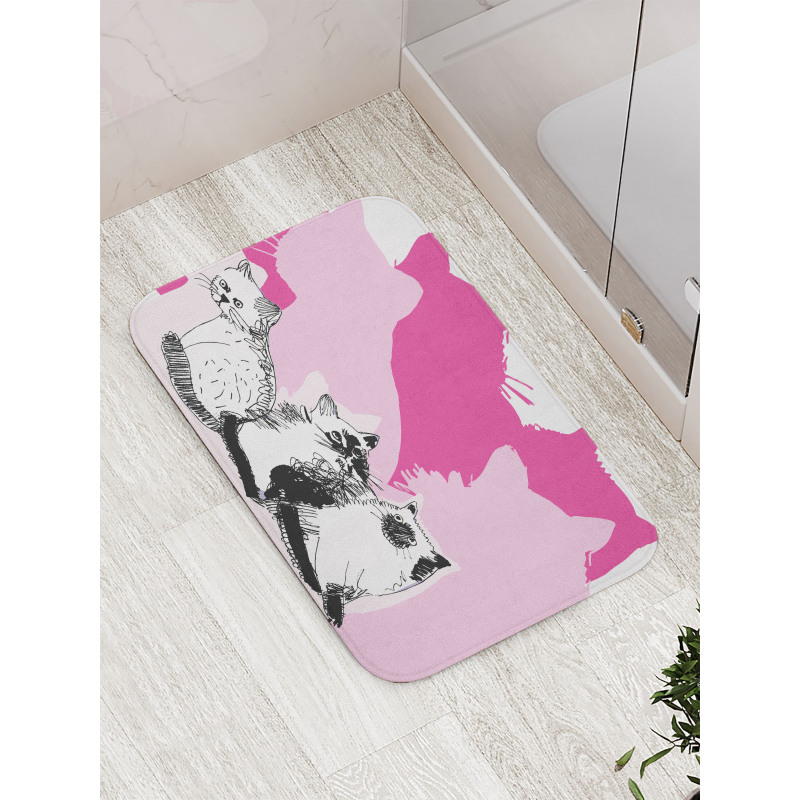 Baby Cats Kittens Bath Mat