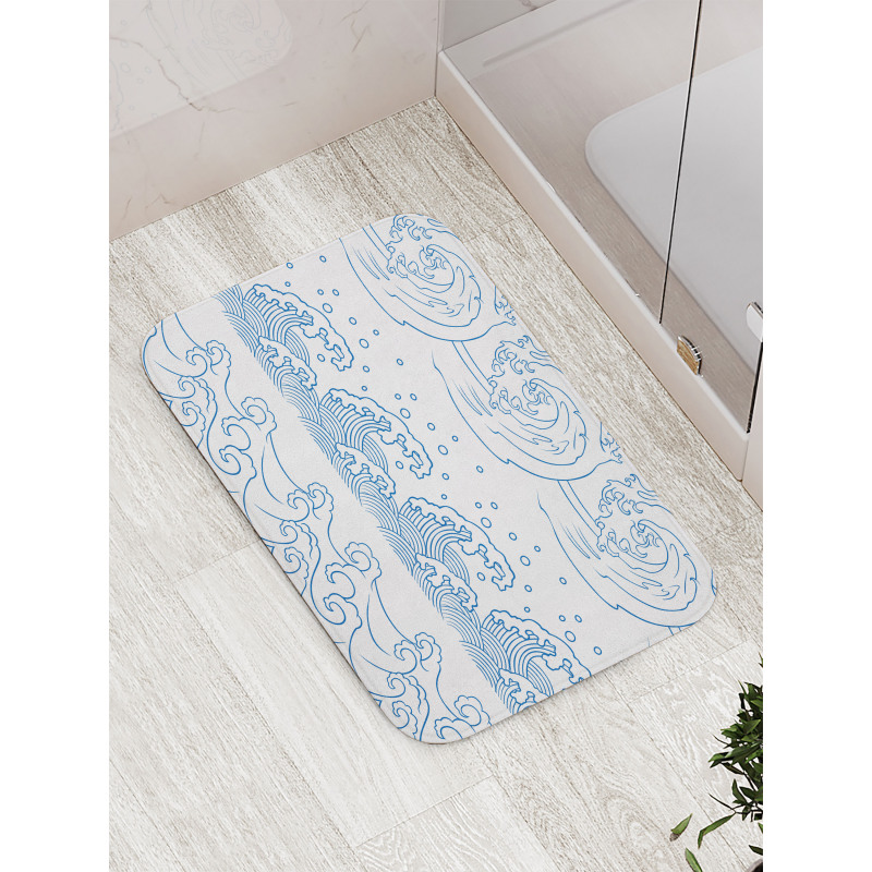 Japanese Kanagawa Wave Bath Mat