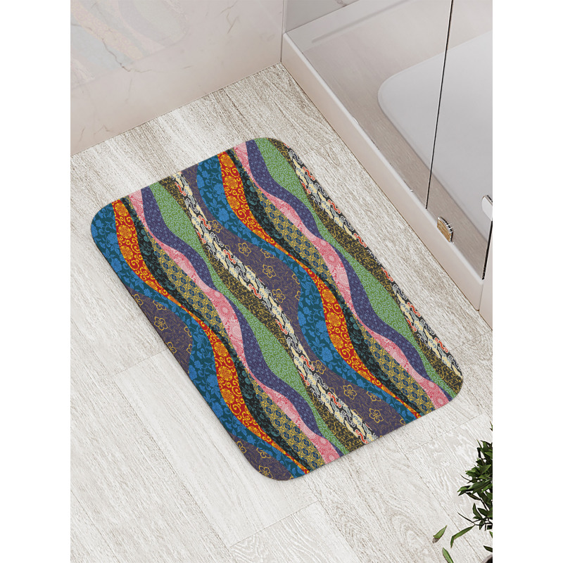 Flowers Floral Pattern Bath Mat