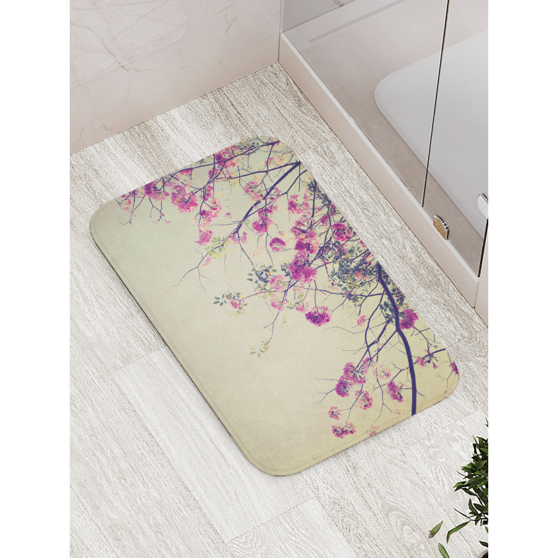 Sakura Cherry Blooms Bath Mat